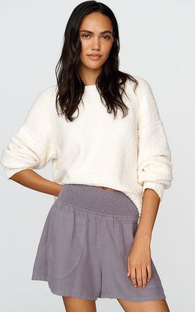 Pilcro Reese Linen Blend Smocked Pull-On Shorts