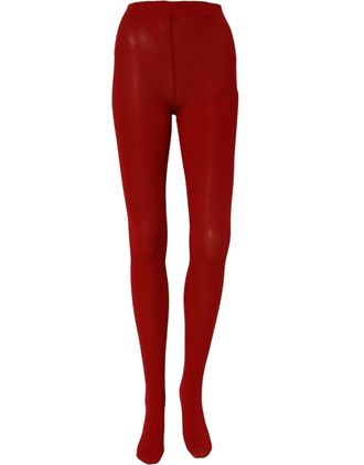 Dolce & Gabbana Womens Red Nylon Tights Stocking Pantyhose Socks Elastane Clothing