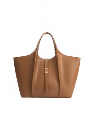 Melie Bianco Womens Malia Vegan Tote Bag In Mocha