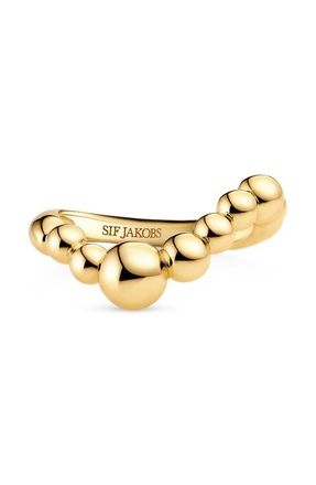 Sif Jakobs Jewellery Ring Bormio Wave in 18K Gold Plated at Nordstrom, Size 8.5