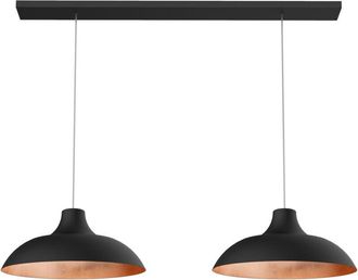 Lumicom Parigina L&aacute;mpara De Techo Lineal Negro Hoja