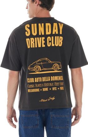Nana Judy Drive Club T-Shirt in Enzyme Black at Nordstrom, Size Xx-Large