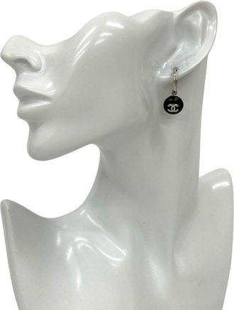 Chanel Alloy Plastic Stud Earrings (Pre-Owned)