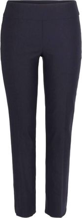 UP Womens Ankle Petal Slit Pants In Navy