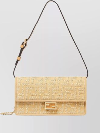 Fendi chain baguette shoulder bag