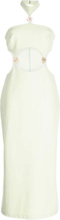 Cult Gaia Olivia halterneck cut-out dress - women - Polyester - 8 - Green