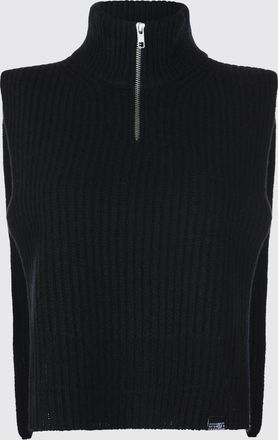 Maison Margiela Gilet dolcevita in maglia di lana a coste con zip