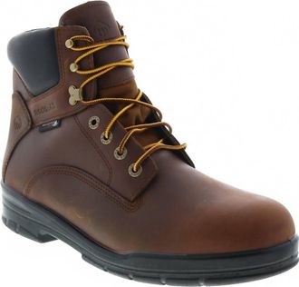 Wolverine Mens Durashocks Slip Resistant Work Boots In Dark Brown