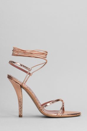 PARIS TEXAS Linda 105 Sandals In Copper Leather