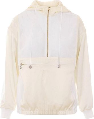 Fabiana Filippi White Half Zip Hoodie