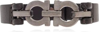 Ferragamo Leren armband - Heren - Armbanden - Bruin - ONE Size - Leer - Accessoires