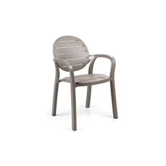 Nardi Sedia con Braccioli Palma da Giardino in Polipropilene - Tortora