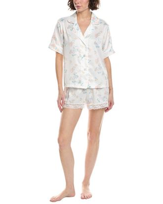 Flora Nikrooz Flora By Flora Nikrooz 2Pc Printed Matte Charmeuse Pajama Set
