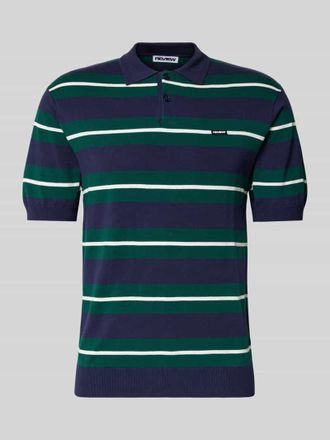 Review Slim Fit Poloshirt aus Viskose-Mix in Marine, Gr&ouml;&szlig;e XXL