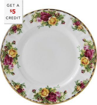 Royal Albert Old Country Roses Plate With $5 Credit