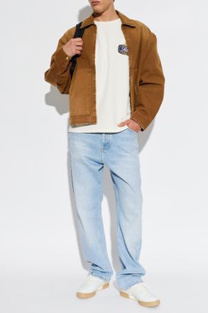 Rhude T-shirt With Print, Mens, Cream