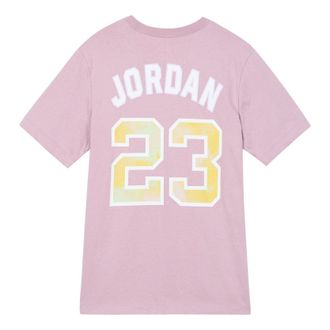 Nike Jordan Air Jordan Sport DNA Solid Color Logo Alphabet Numeric Round Neck Short Sleeve Purple Red DO8899-501