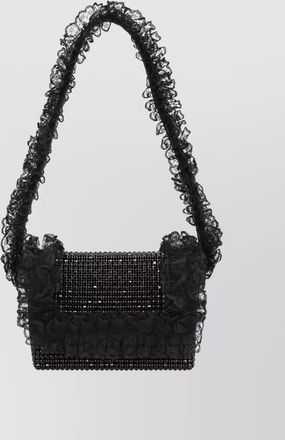 Self Portrait diamante clutch bag