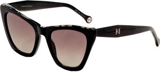 Carolina Herrera Womens 55 mm Black Sunglasses