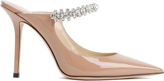 Jimmy Choo London Roze & Paarse Lakleren Sandalen - Dames - Muiltjes - Roze - 39 1/2 EU - Schoenen