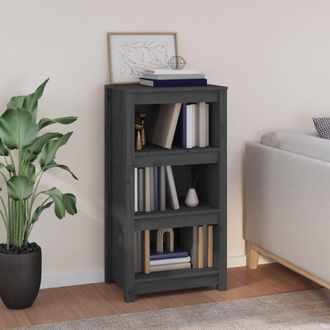 vidaXL Vidaxl - Estanter&iacute;a Madera Maciza De Pino Gris 50x35x97 Cm