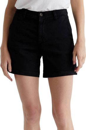 AG - Adriano Goldschmied Jude High Waist Short In Sulfur Black