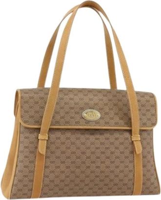 Gucci Pre-owned Shoulder Bags, female, Beige, Size: ONE SIZE Pre-owned Vintage Hand Bag