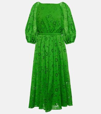 Carolina Herrera Abito midi in cotone