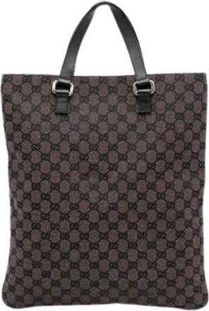 Gucci Pre-owned Tote Bag - Dames - Vintage Shopper - Bruin - ONE Size - Leer - Vintage