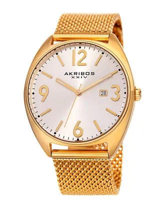 Akribos XXIV Akribos Xxiv Mens Stainless Steel Watch