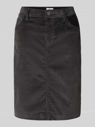 s.Oliver Red Label Ausgestellter Mini-Rock mit Baumwoll-Anteil in Anthrazit, Gr&ouml;&szlig;e 40