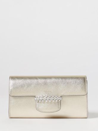 Jimmy Choo London Borsa wallet Bing Jimmy Choo in pelle laminata con dettaglio gioiello