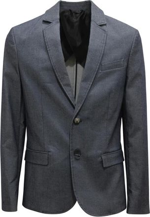 Imperial Jassen, Heren, Blauw, L, Denim, Denim Effect Jack, Gemaakt in Italië