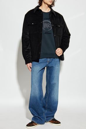 Dolce & Gabbana Insulated Corduroy Jacket, Mens, Black