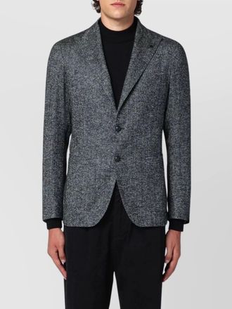 Tagliatore herringbone single breasted jacket
