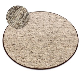 RugsX RugsX Nepal Rug in Beige | Size: 120 cm diameter