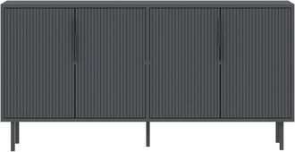 Calicosy Aparador de 4 puertas L150 cm - Gris marengo