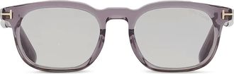 Tom Ford Eyewear Occhiali da sole squadrati con cerniere a T - Grigio