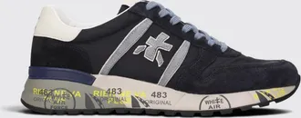 Premiata Sneakers basse Lander in pelle scamosciata e nylon con suola dentellata