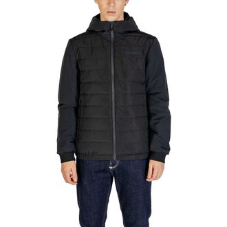 Calvin Klein Mens Quilted Jacket Hooded Style - Black Recycled Material - Size EU 54 (Mens)