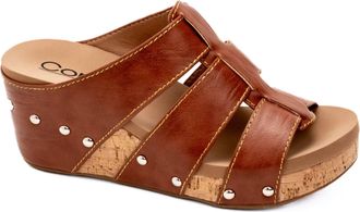 Corkys Footwear Womens Catch Of The Day Platform Sandals In Whiskey