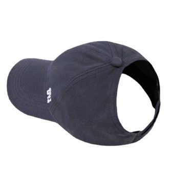 Generic Ponytail Baseball Hat Cap Women Trucker Hat Cap Adjustable Solid Color Baseball Cap Ourdoor Sun Visor for Holiday Travel Grey