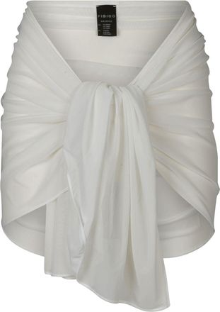 Fisico draped beach skirt - women - Polyamide/Elastane - One Size - White