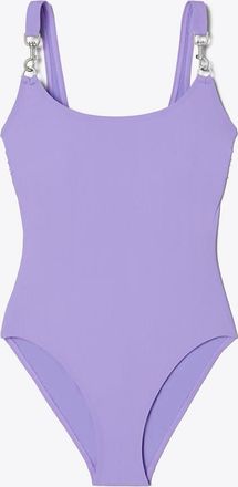 Tory Burch Womens Clip Tank Swimsuit, size L