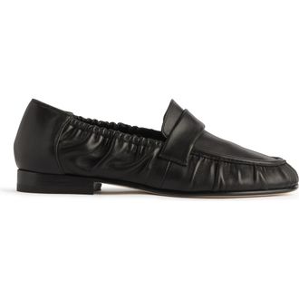 Neil J. Rodgers Ruche Soft Loafer in Black at Nordstrom, Size 35.5