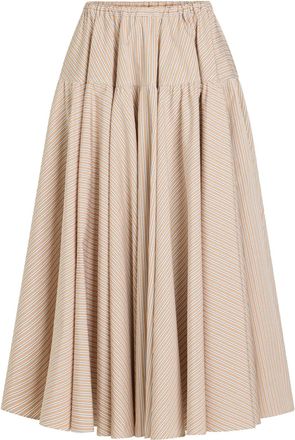 Patou Gonna lunga in cotone con stampa - Toni neutri