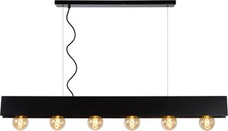 Netlighting SURTUS Dimmable Adjustable Indoor Industrial Bar Pendant Light 6xE27