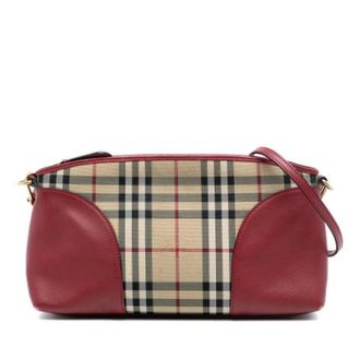 Burberry Pre-owned Cross Body Bags, female, Multicolor, Size: ONE SIZE Pre-owned Vintage Canvas Crossbody Bag
