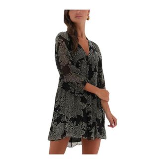 Vanessa Bruno Vogue Jurk Zwart - Dames - Korte kleedjes - Veelkleurig - S - Kleedjes