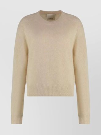 Isabel Marant cashmere silk alpaca wool ribbed long-sleeve crew-neck sweater